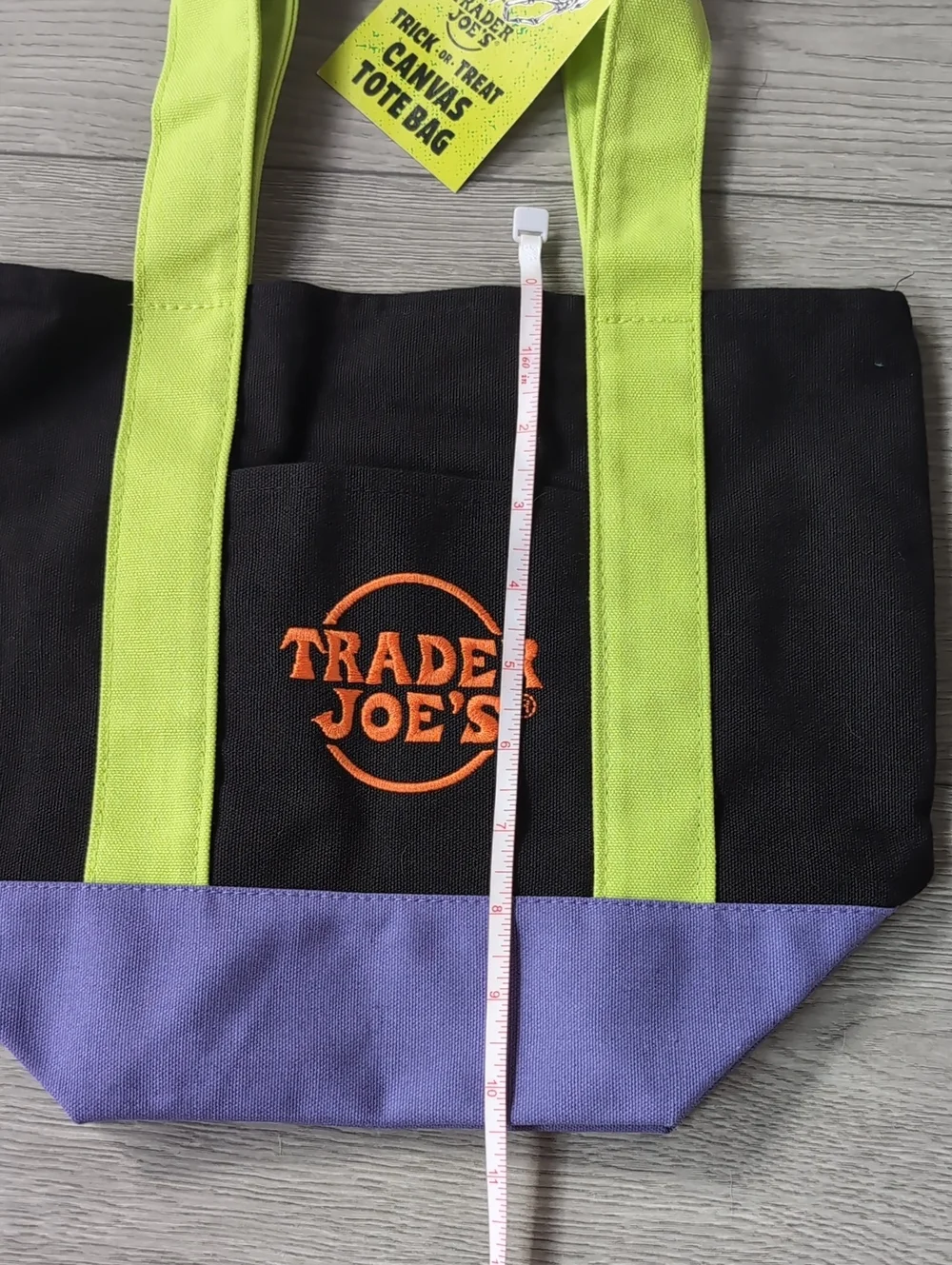NWT Trader Joe's Mini Canvas Tote, Limited Edition Halloween